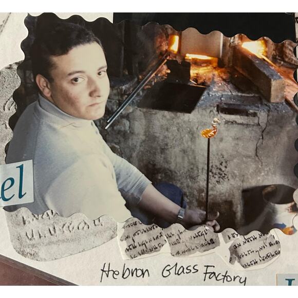 Handblown blue glasses goblets Isreal 15 pieces beautiful - Picture 10 of 11